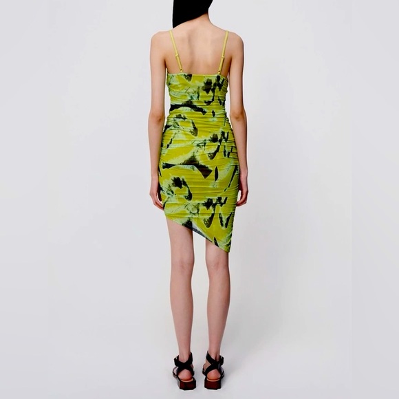 NWT Jonathan Simkhai Trixie Printed Mesh Mini Dress size XS - Picture 5 of 8